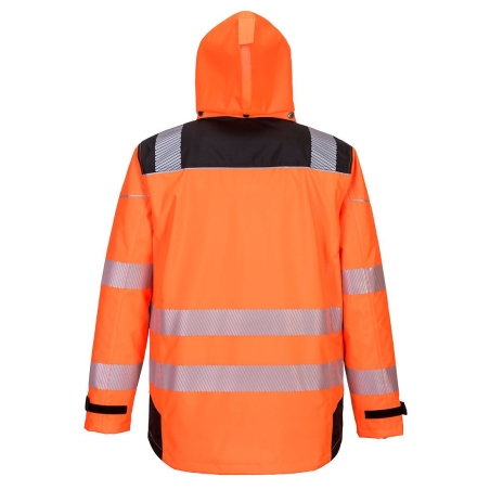 Parka 3-en-1 haute visibilité classe 3 imperméable Orange/noir – Portwest PW365