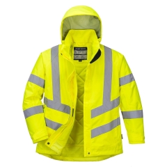 Parka d'hiver haute visibilité femme classe 3 isolée Jaune – Portwest LW74