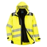 Parka 3-en-1 haute visibilité classe 3 imperméable Jaune/noir – Portwest PW365