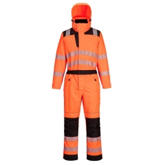 Combinaison de pluie haute visibilité classe 3 PW3 Orange/noir – Portwest PW355