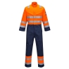 Combinaison haute visibilité multi-risques ignifugée antistatique Orange/marine – Portwest MV29