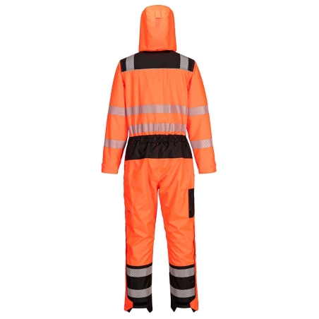 Combinaison de pluie haute visibilité classe 3 PW3 Orange/noir – Portwest PW355