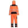 Combinaison de pluie haute visibilité classe 3 PW3 Orange/noir – Portwest PW355