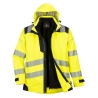 Parka 3-en-1 haute visibilité classe 3 imperméable Jaune/noir – Portwest PW365