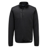 Sweatshirt texturé quart de zip anti-boulochage Noir – Portwest KX376