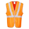 Gilet haute visibilité long anti-happement RIS classe 2 Orange – Portwest RT20