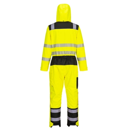 Combinaison de pluie haute visibilité classe 3 PW3 Jaune/noir – Portwest PW355