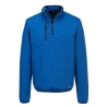 Sweatshirt texturé quart de zip anti-boulochage Bleu quartz – Portwest KX376