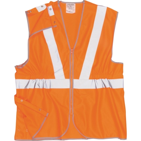Gilet haute visibilité long anti-happement RIS classe 2 Orange – Portwest RT20