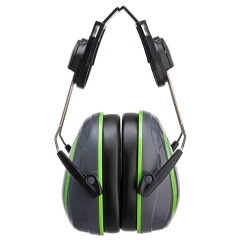 Casque anti-bruit sur casque haute visibilité SNR 22dB Gris/vert – Portwest PW75