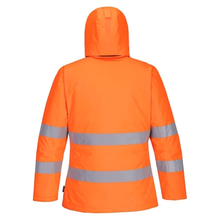 Parka haute visibilité grand froid imperméable classe 3 Orange/noir – Portwest PW261