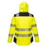 Parka d'hiver haute visibilité femme imperméable classe 2 Jaune/noir – Portwest PW382