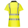 Polo femme haute visibilité bande HiVisTex Pro classe 2 Jaune/noir – Portwest LW72