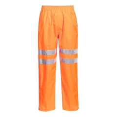 Pantalon haute visibilité ferroviaire avec fermetures latérales Orange – Portwest RT31