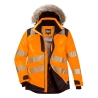 Parka d'hiver haute visibilité isolée classe 3 Orange/noir – Portwest PW369