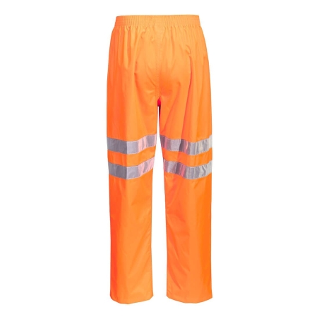 Pantalon haute visibilité ferroviaire avec fermetures latérales Orange – Portwest RT31