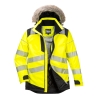 Parka d'hiver haute visibilité isolée classe 3 Jaune/noir – Portwest PW369