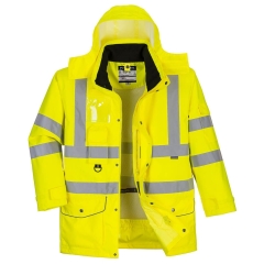 Parka haute visibilité 7-en-1 imperméable classe 3 Jaune – Portwest S427
