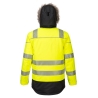 Parka d'hiver haute visibilité isolée classe 3 Jaune/noir – Portwest PW369