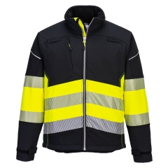 Veste softshell haute visibilité classe 1 Noir/jaune – Portwest PW375