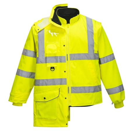 Parka haute visibilité 7-en-1 imperméable classe 3 Jaune – Portwest S427