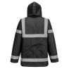 Parka haute visibilité imperméable grand froid Iona Lite Noir – Portwest S433