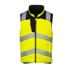 Bodywarmer réversible haute visibilité classe 2 Jaune/noir – Portwest PW374