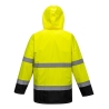 Parka haute visibilité 3 en 1 avec polaire amovible Jaune/marine – Portwest S162