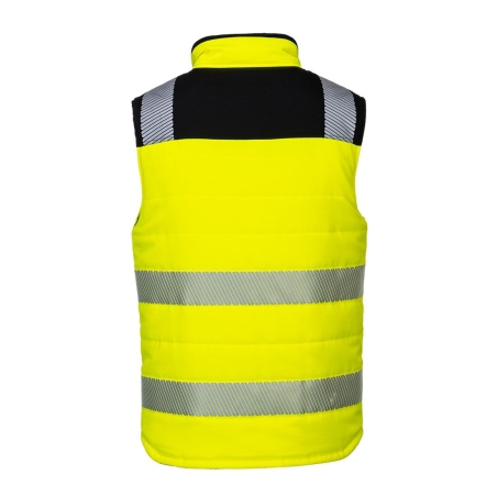 Bodywarmer réversible haute visibilité classe 2 Jaune/noir – Portwest PW374