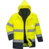Parka haute visibilité 3 en 1 avec polaire amovible Jaune/marine – Portwest S162