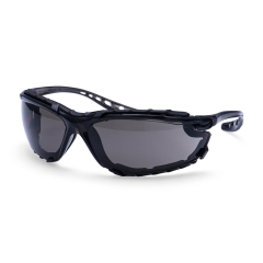 Lunettes de protection oculaire antirayures anti-UV Fumé – Portwest PS14, sachet de 12