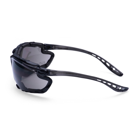 Lunettes de protection oculaire antirayures anti-UV Fumé – Portwest PS14, sachet de 12