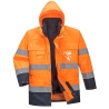 Parka haute visibilité 3 en 1 avec polaire amovible Orange/marine – Portwest S162