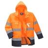 Parka haute visibilité 3 en 1 avec polaire amovible Orange/marine – Portwest S162