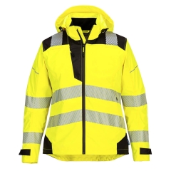 Veste de pluie haute visibilité classe 2 pour femme Jaune/noir – Portwest PW389