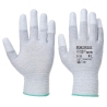 Gant antistatique fingertip enduit PU pour distributeur automatique Gris – Portwest VA198