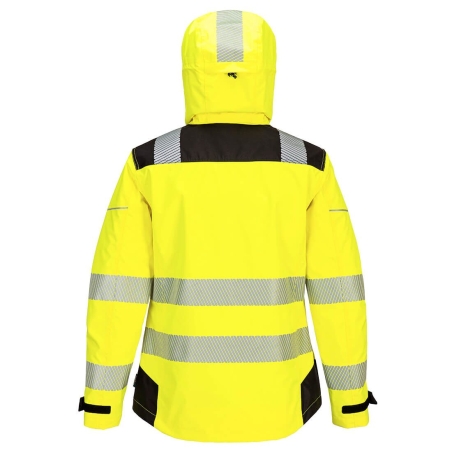 Veste de pluie haute visibilité classe 2 pour femme Jaune/noir – Portwest PW389