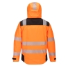 Veste de pluie imperméable respirante haute visibilité classe 3 Orange/noir – Portwest PW360