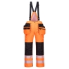Pantalon d'hiver isolant haute visibilité classe 2 à bretelles Orange/noir – Portwest PW351
