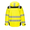 Veste de pluie imperméable respirante haute visibilité classe 3 Jaune/noir – Portwest PW360