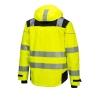 Veste de pluie imperméable respirante haute visibilité classe 3 Jaune/noir – Portwest PW360