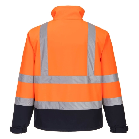 Veste softshell haute visibilité 3 couches classe 3 Orange/marine – Portwest S425