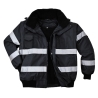Blouson bomber 4-en-1 imperméable bandes réfléchissantes Noir – Portwest S435