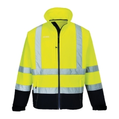 Veste softshell haute visibilité 3 couches classe 3 Jaune/marine – Portwest S425