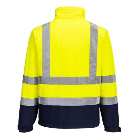 Veste softshell haute visibilité 3 couches classe 3 Jaune/marine – Portwest S425