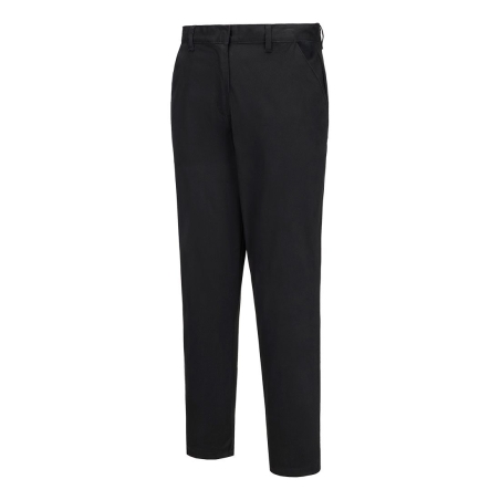 Pantalon femme chino slim stretch extensible Noir – Portwest S235