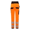 Pantalon de travail femme stretch holster haute visibilité Orange/noir – Portwest PW385