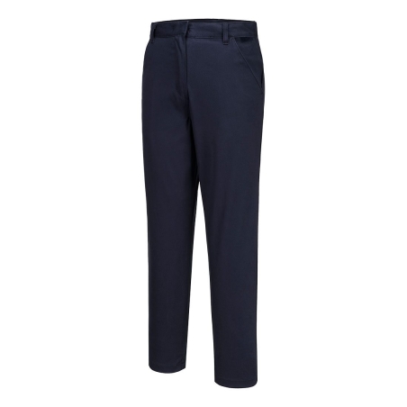 Pantalon femme chino slim stretch extensible Marine – Portwest S235