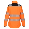 Veste softshell haute visibilité femme classe 2 Orange/noir – Portwest PW381