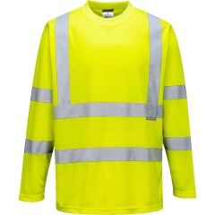 T-shirt manches longues haute visibilité classe 3 Jaune – Portwest S178